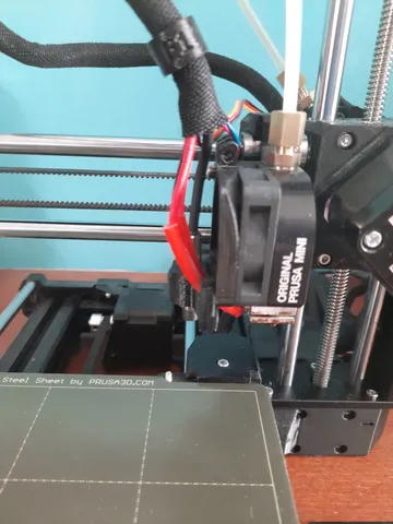 Heatbed LED light reducer for Prusa MINI