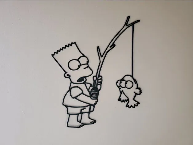 bart simpson decoration murale