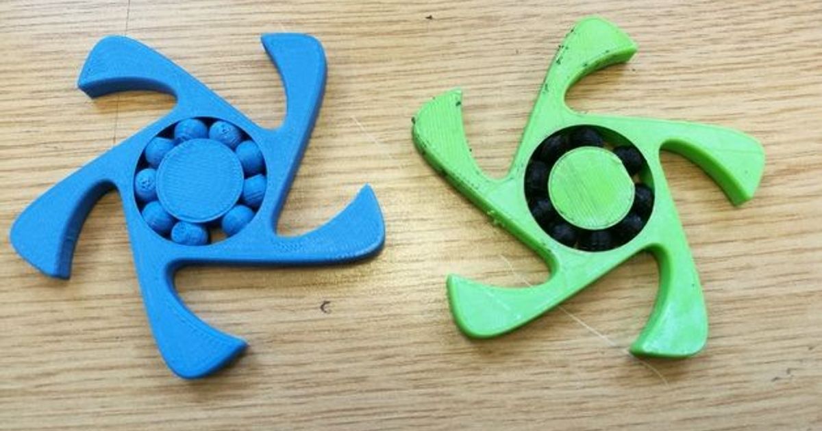 Fully Printable Fidget Spinners by PartyLime | Download free STL model ...