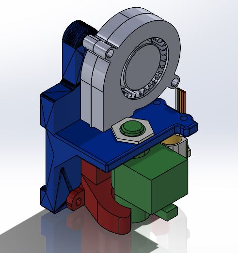 Hypercube evolution Revo micro mount and fan duct (BLTouch)
