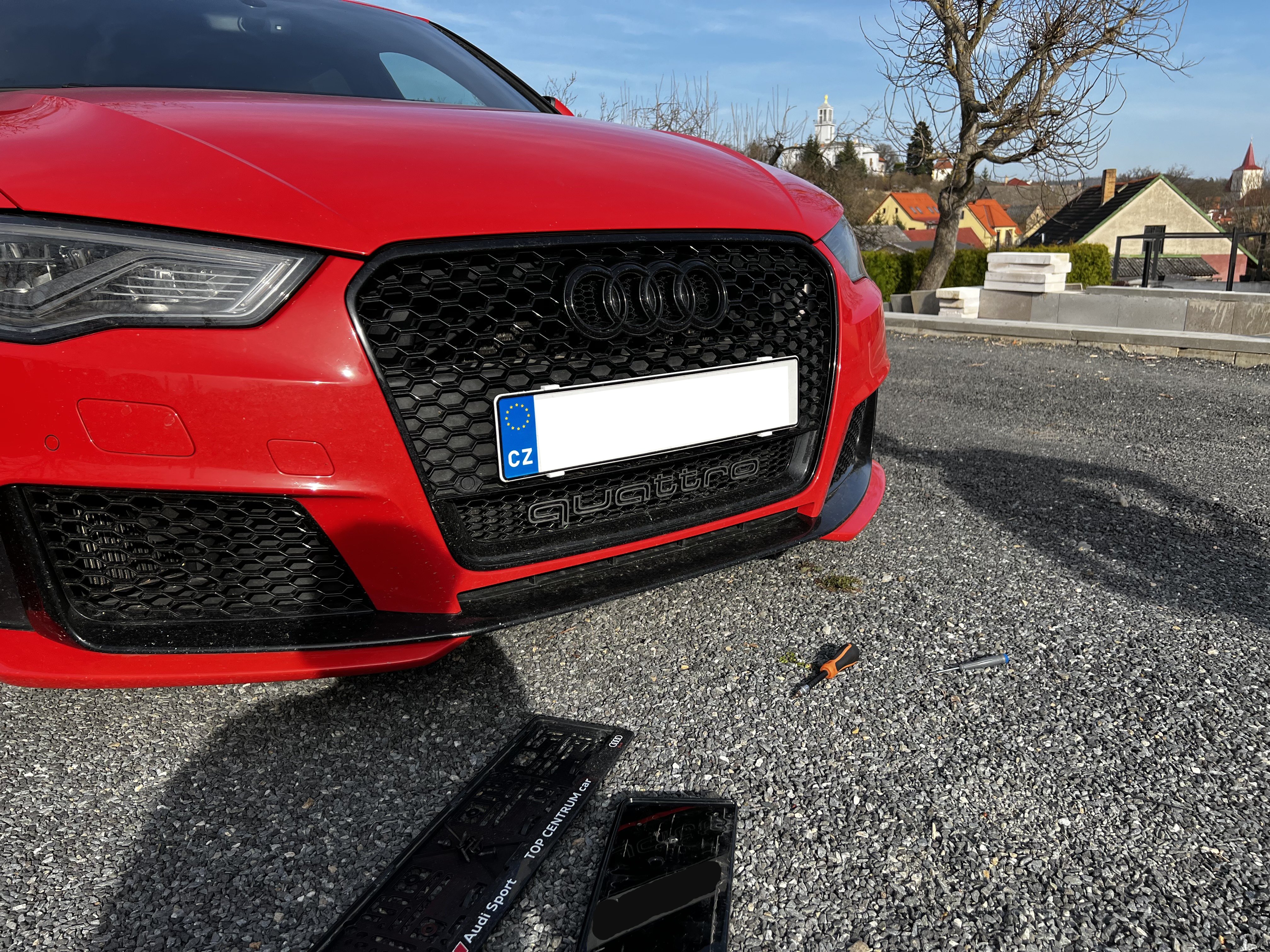 Audi RS3 license plate holder EU
