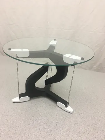 Tensegrity Table, 12" Glass Top