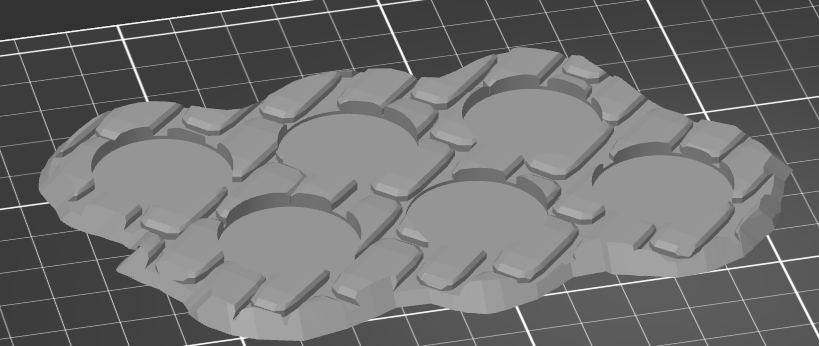 Movement tray on bricks 25mm base