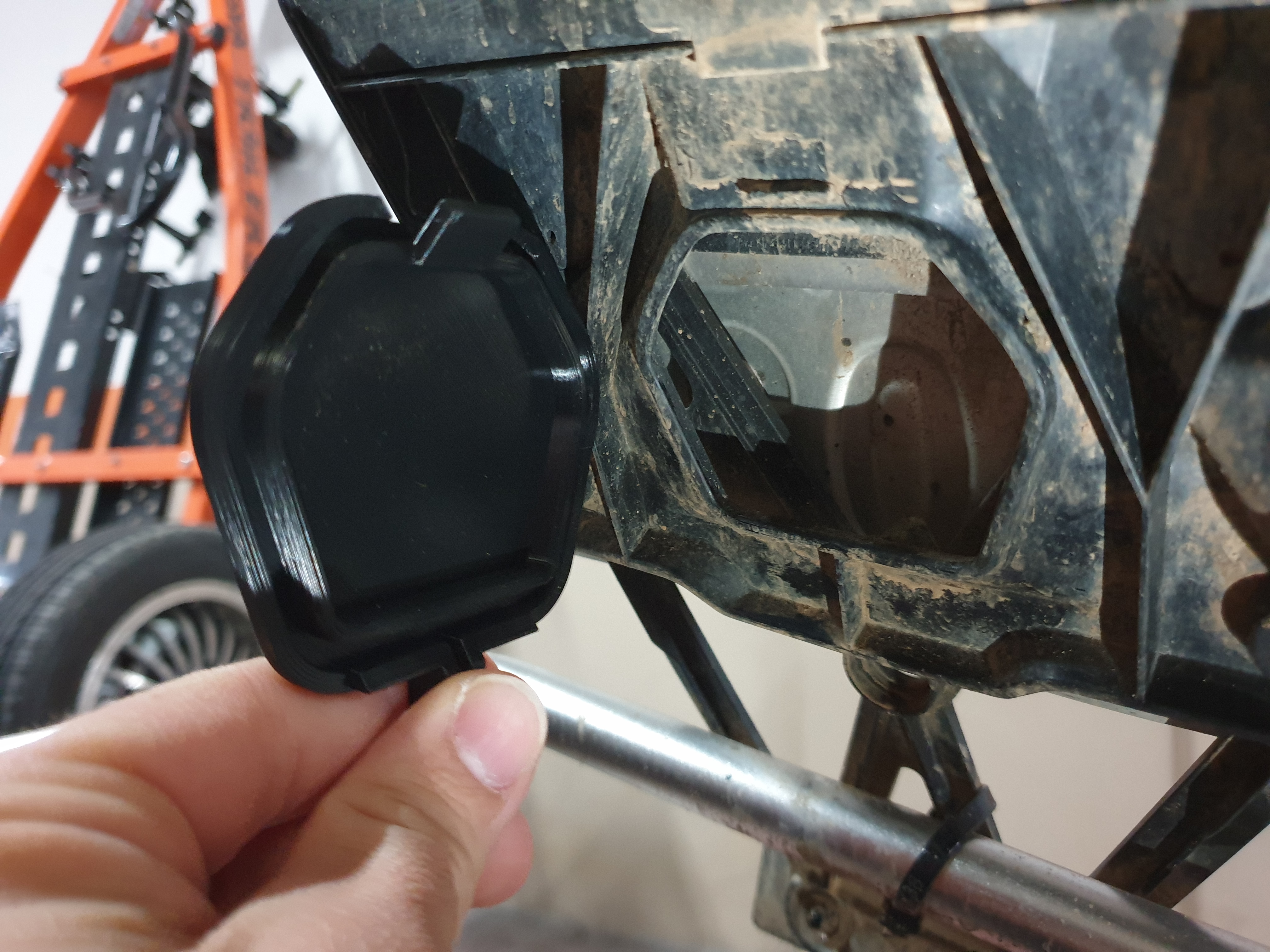 KTM 790/890 adventure mudflap hole plug