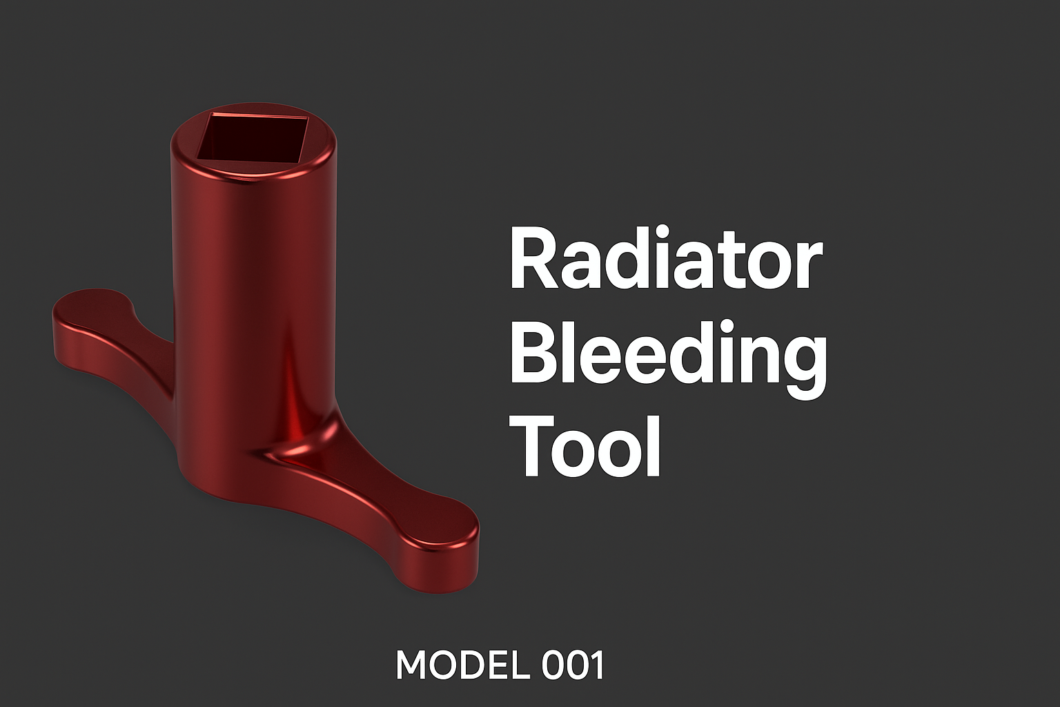Radiator Bleeding Tool – 3D Printable Key for Heating Systems