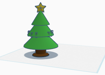 Christmas tree earing holder