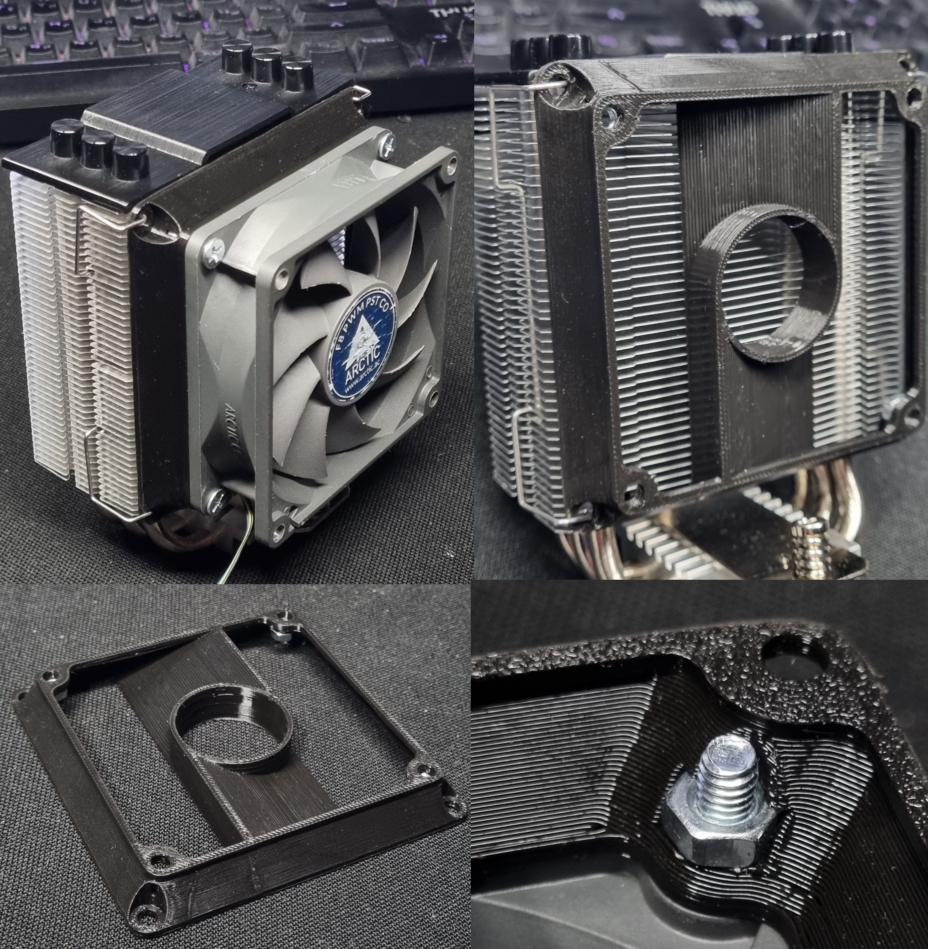 fan 80 to 92 adapter for tower coolers