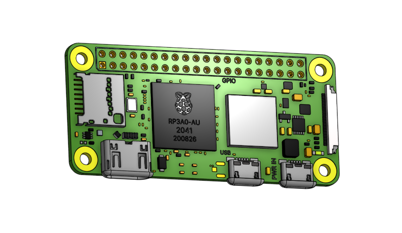 Raspberry Pi zero 2w 3D model