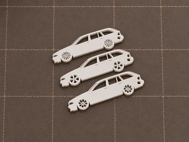 BMW e39 combi wagon keychain wheels