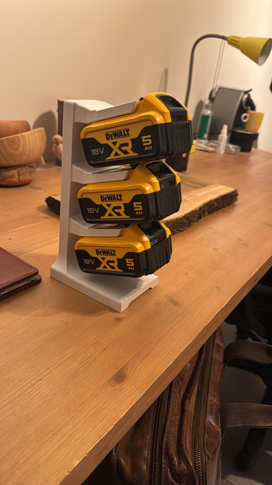 Dewalt battery holder - free standing