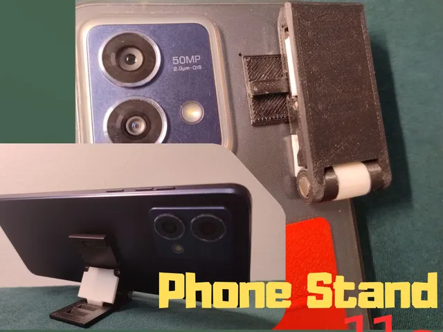 Phone stand - clip on foldable design