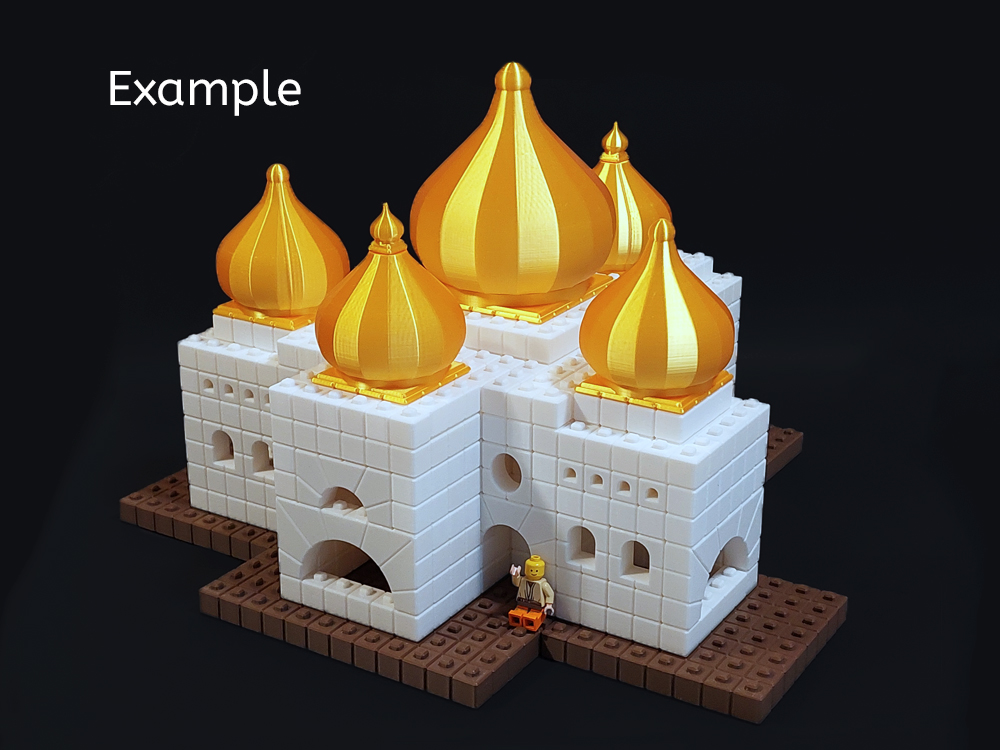 Temple Fortress Building Blocks -- Basic Blocks -- 19 Variations — miniatura 4