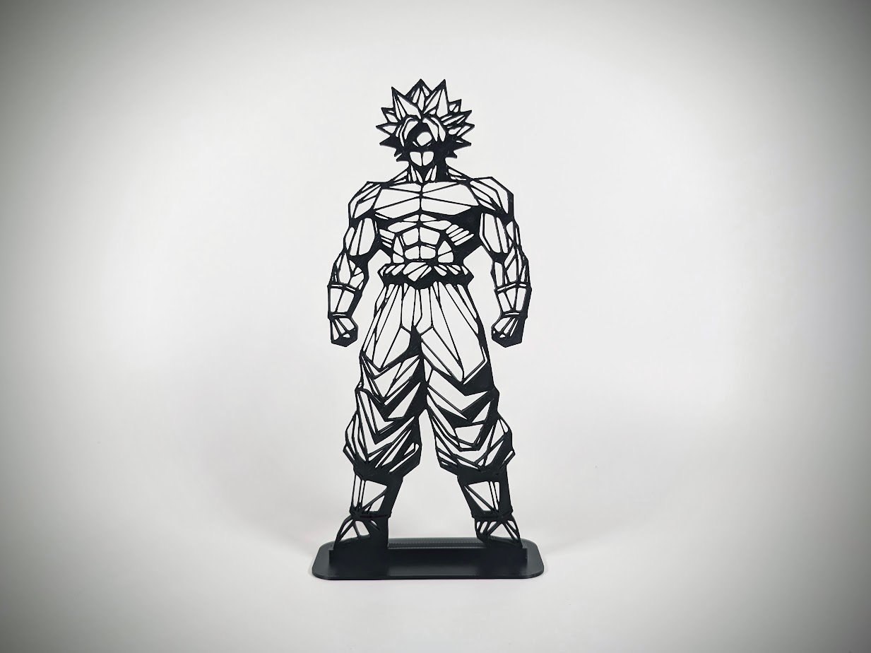Geometric Low Poly Broly - Dragon Ball