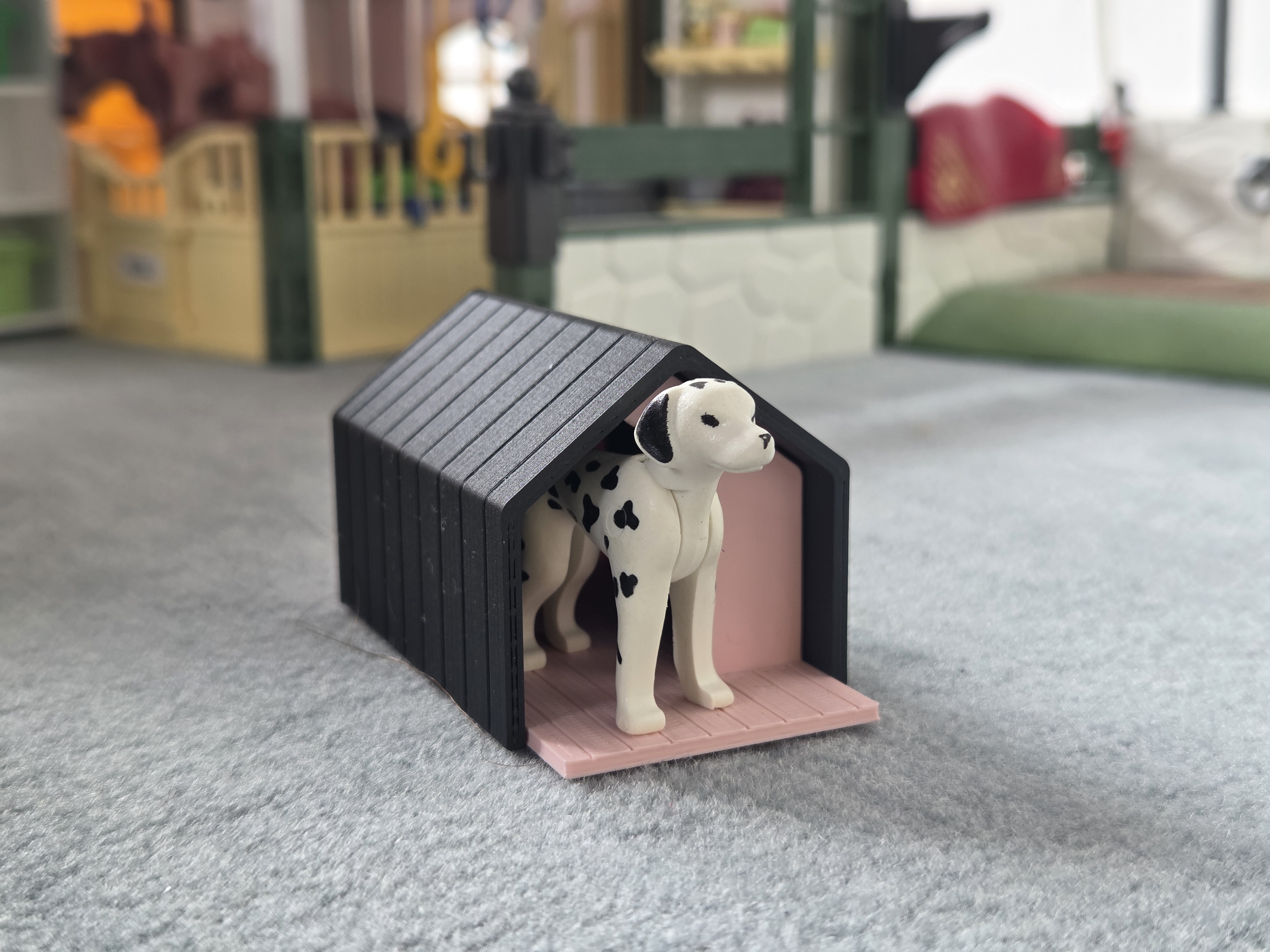 Miniature Doghouse / Hundehütte - Playmobil Compatible