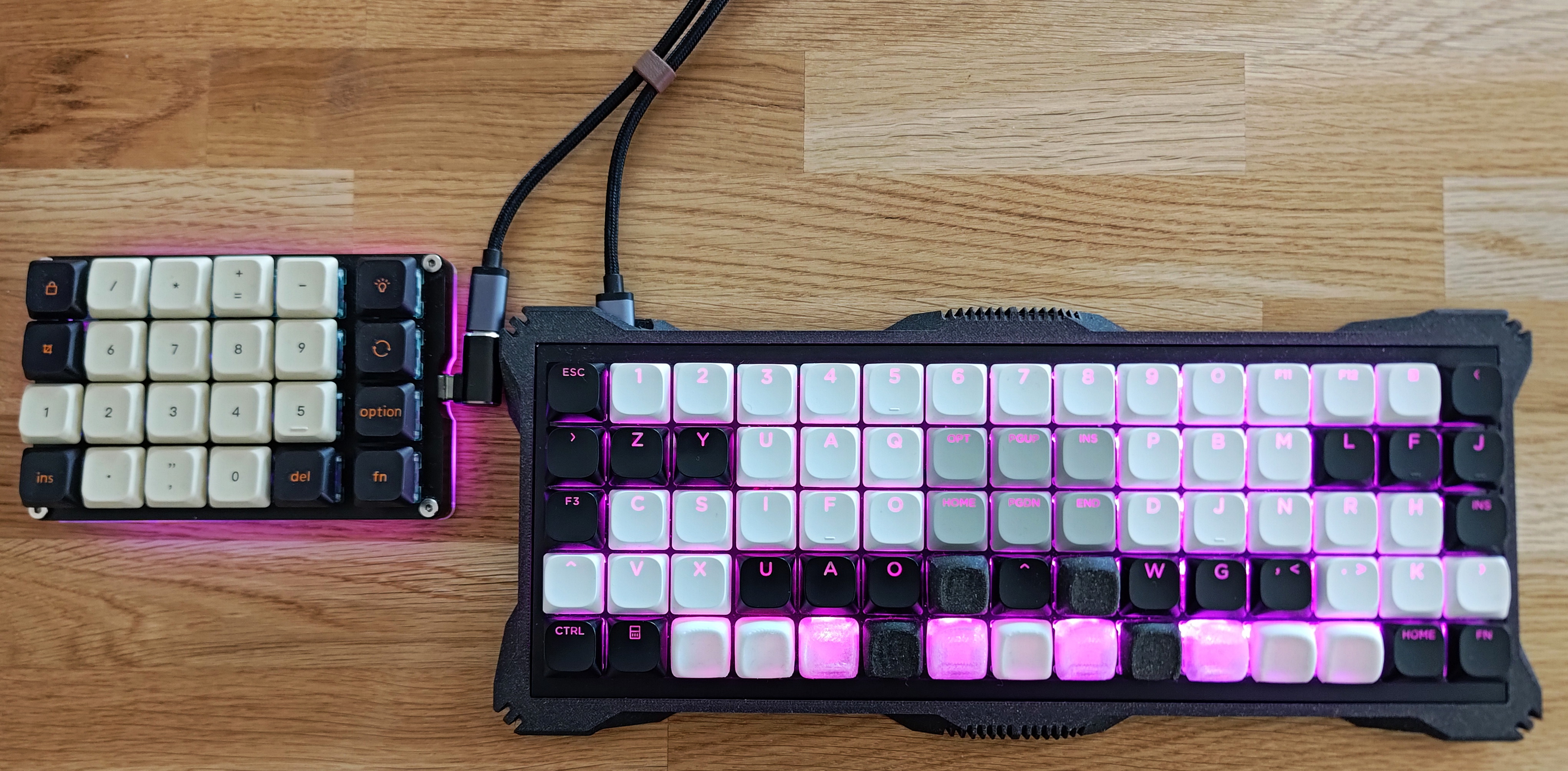 YMDK ID75 keyboard sci-fi case