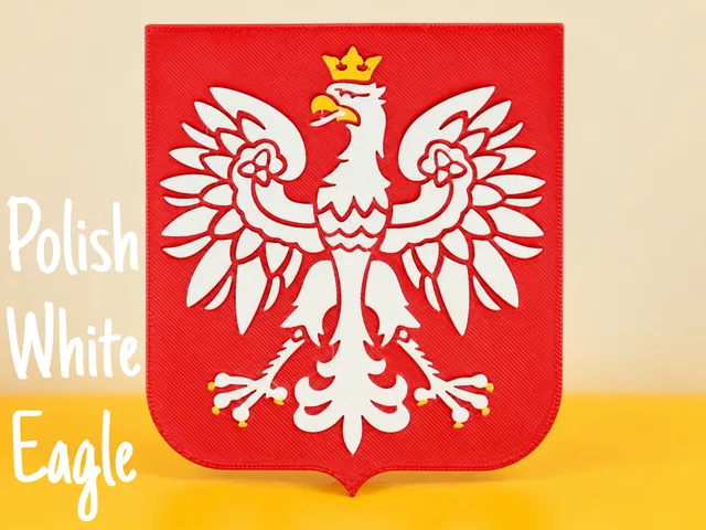 Polish White Eagle Coat Of Arms Relief