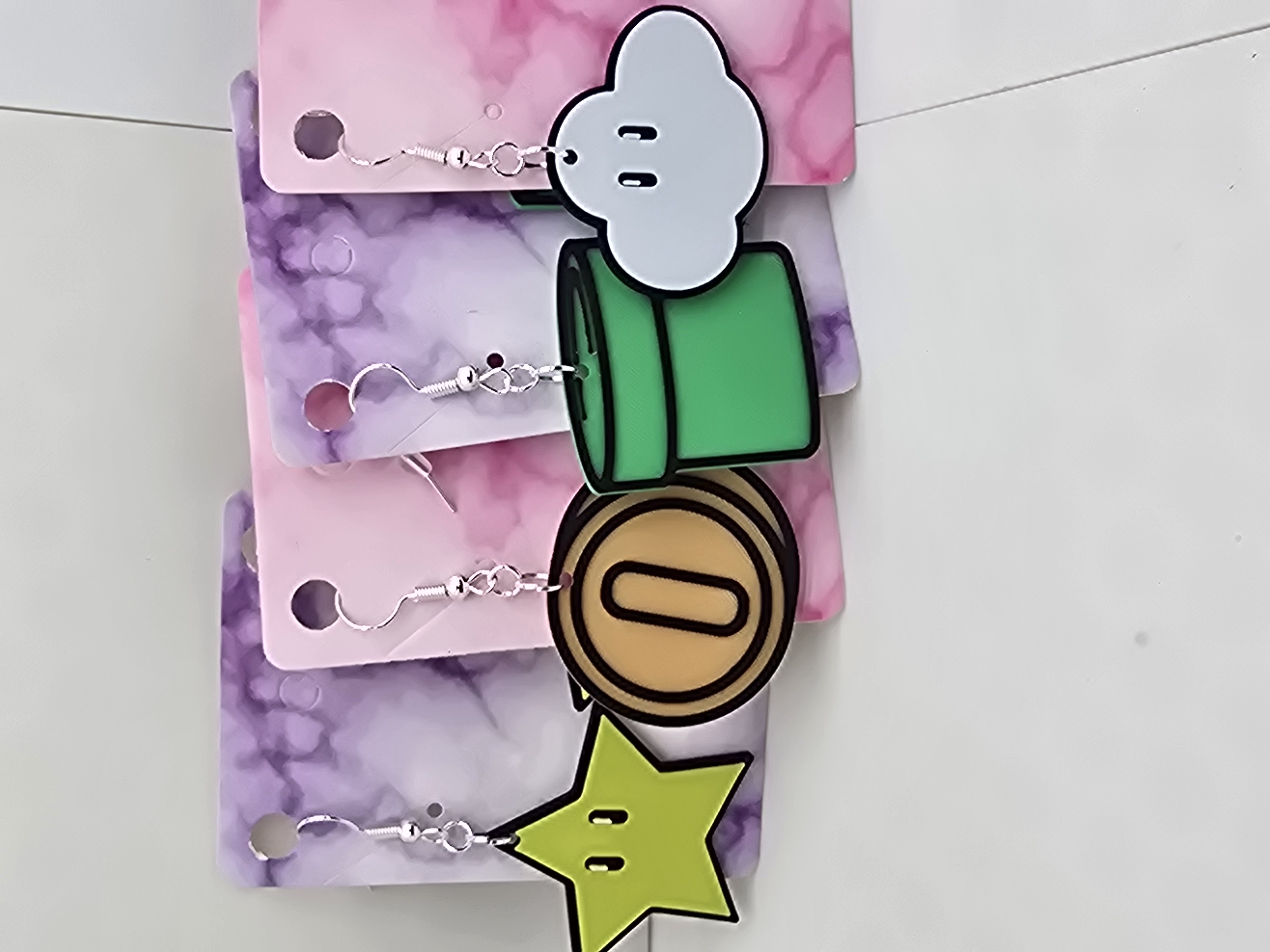 Mario World Earrings