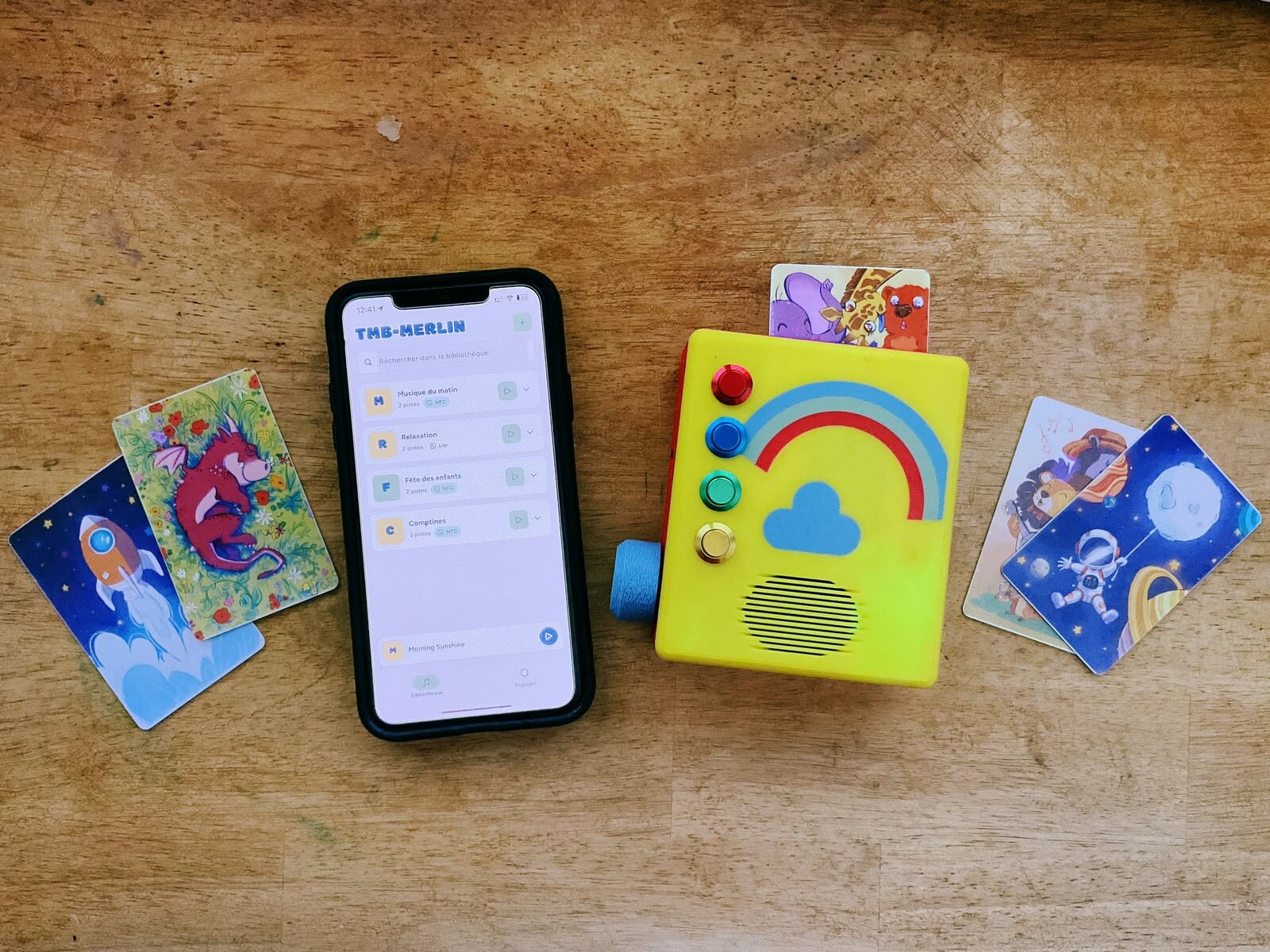 NFC Audio Player for Kids, screen-free (ESP32-S3) - MusicBox V4 Enclosure
