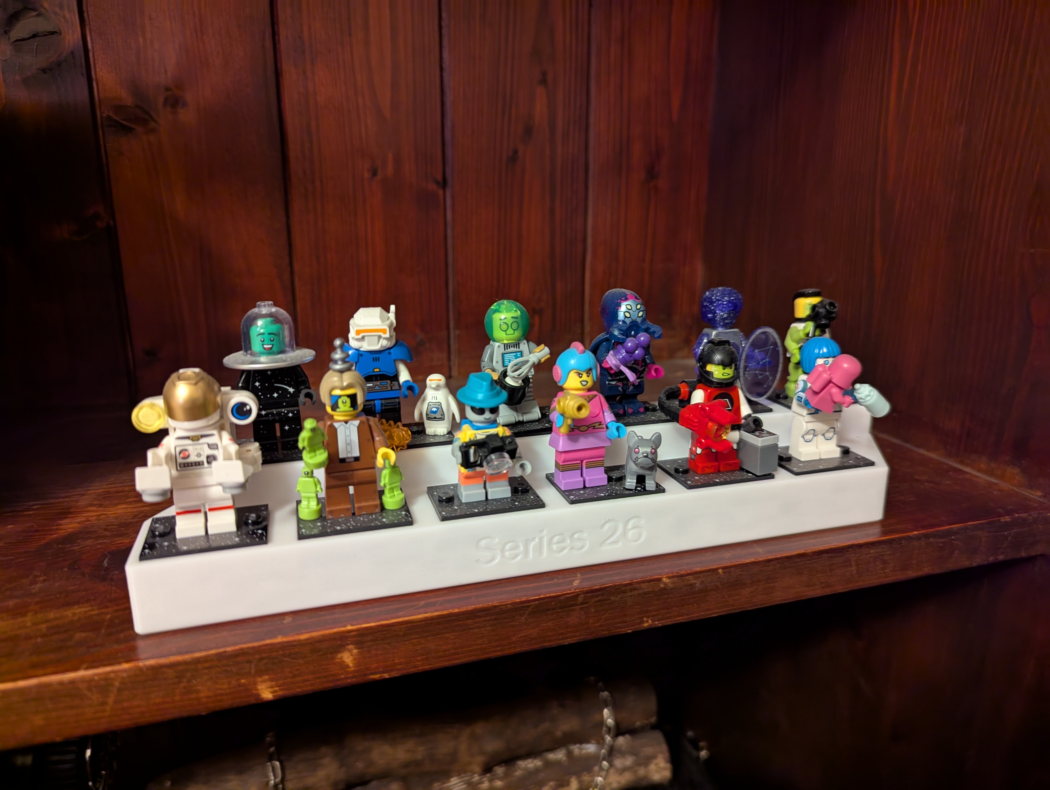 LEGO CMF Display Stand - with space for spare parts!