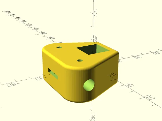 Parametric Dipole Boom Bracket with Center Feed Gap – Remix