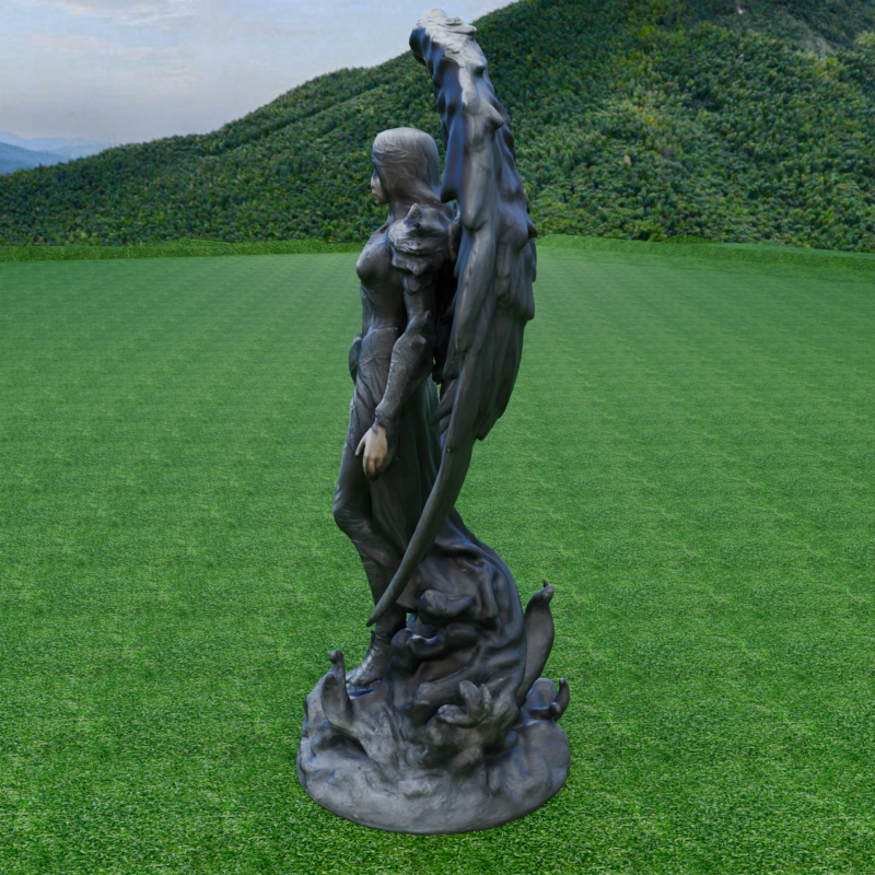Miniatura 5 do modelo 3D Dark Angel Statue