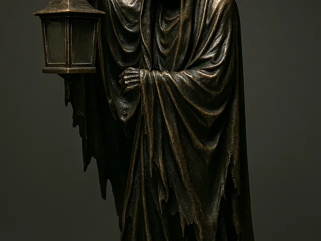 Mysterious death statue