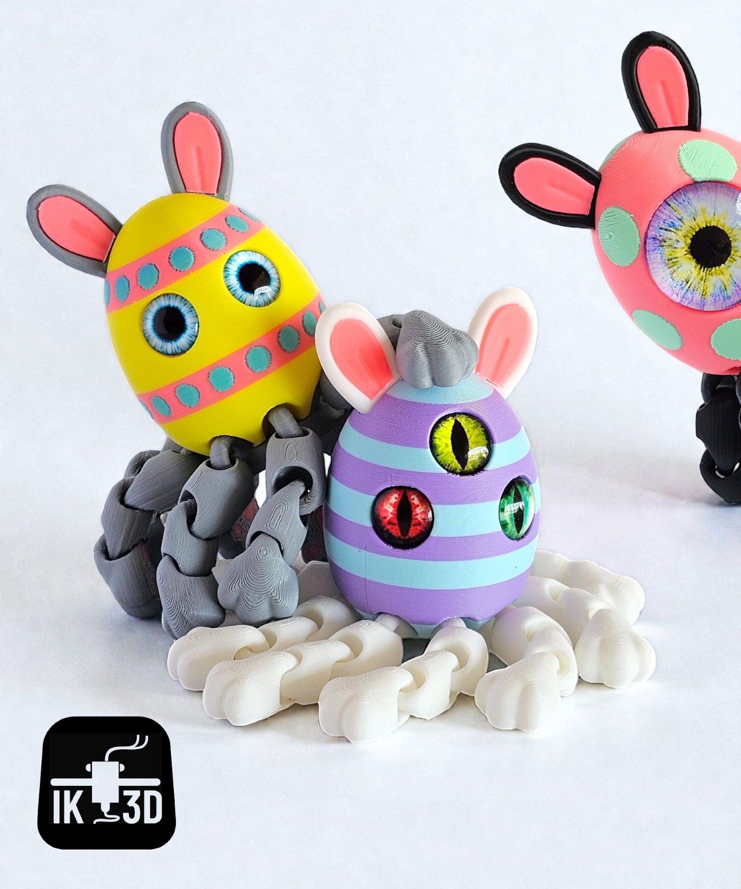 Flexi Easter Egg Critter / Multiparts / Multicolor