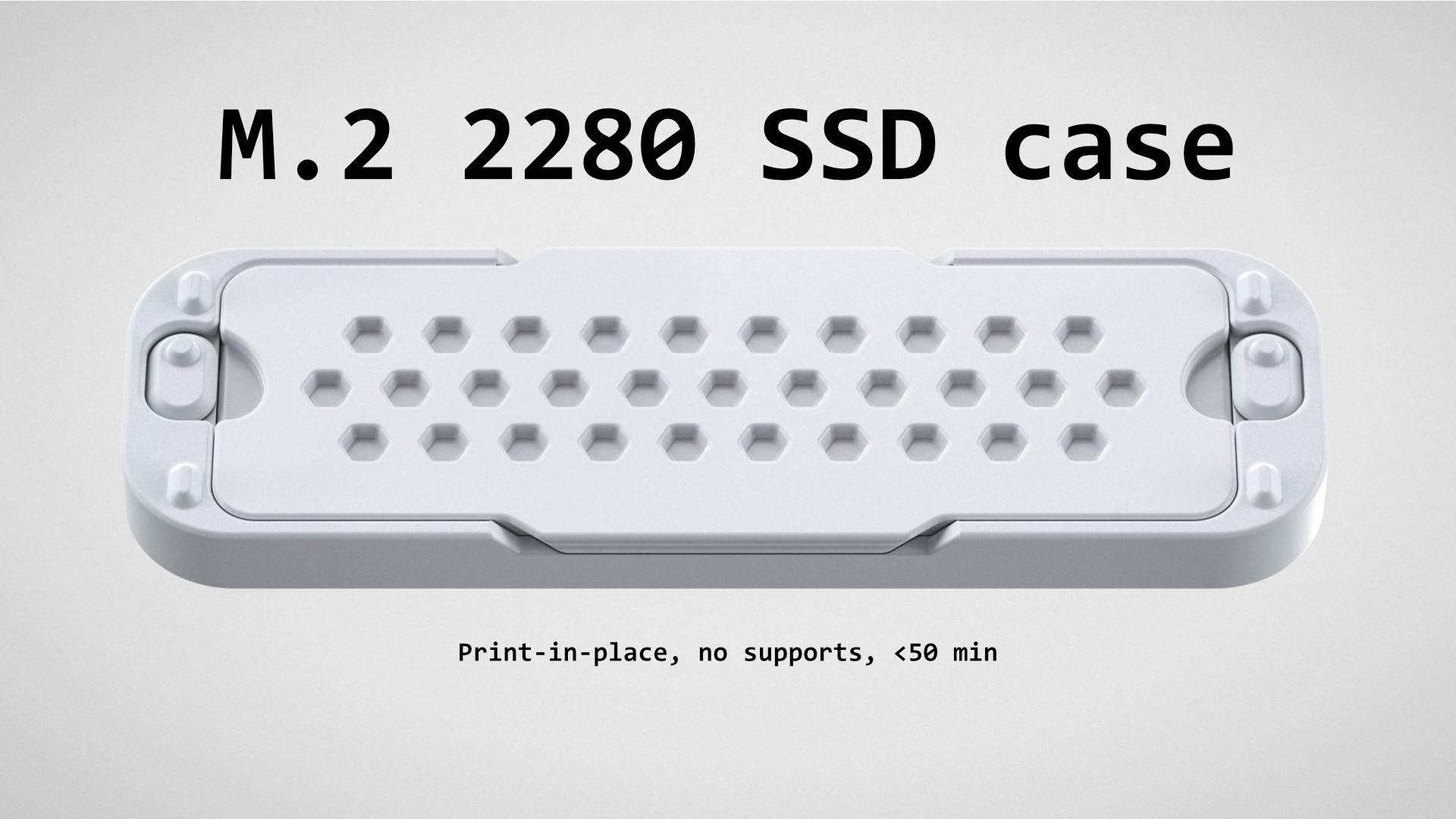 M.2 / NVME SSD storage case