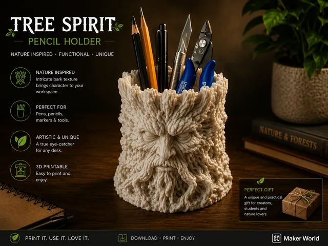 Tree Spirit Pencil Holder