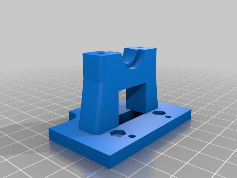 Geeetech i3 pro B e3d bowden mount with nut hole fixed