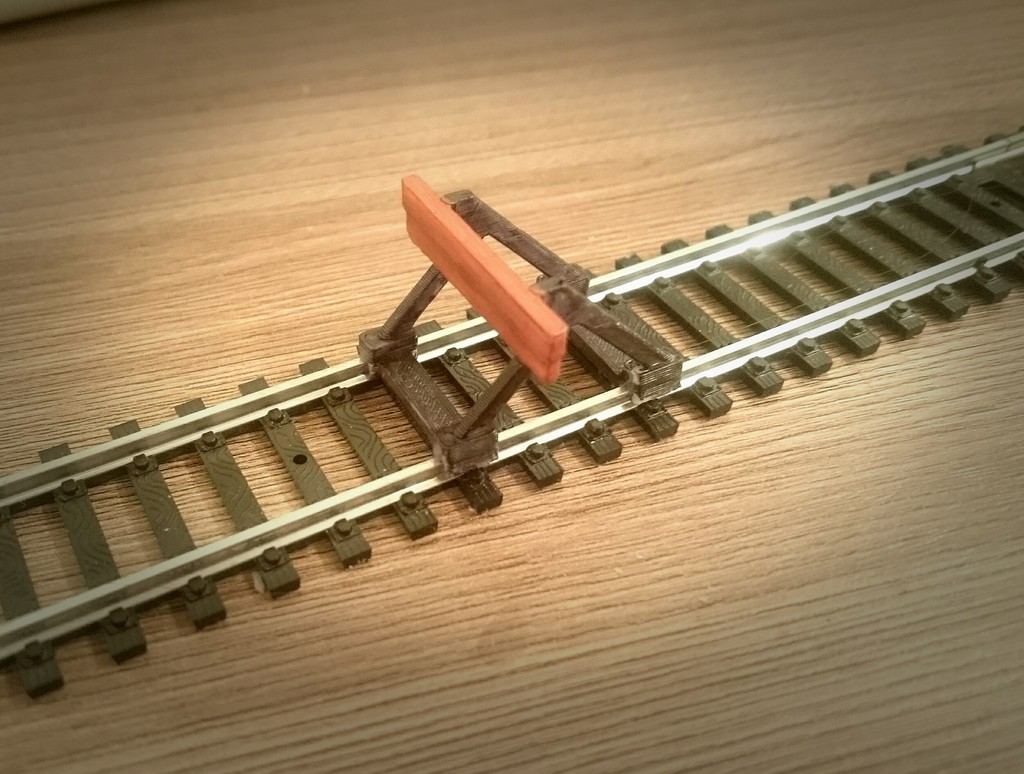 Miniatura 3 do modelo 3D H0 scale buffer stop