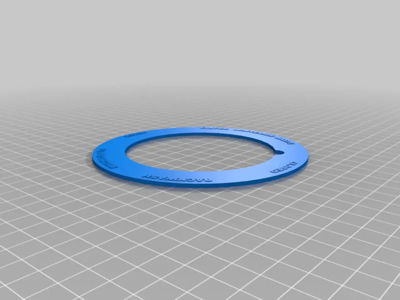 Pool Pump Filter Label by rebeltaz | Download free STL model ...