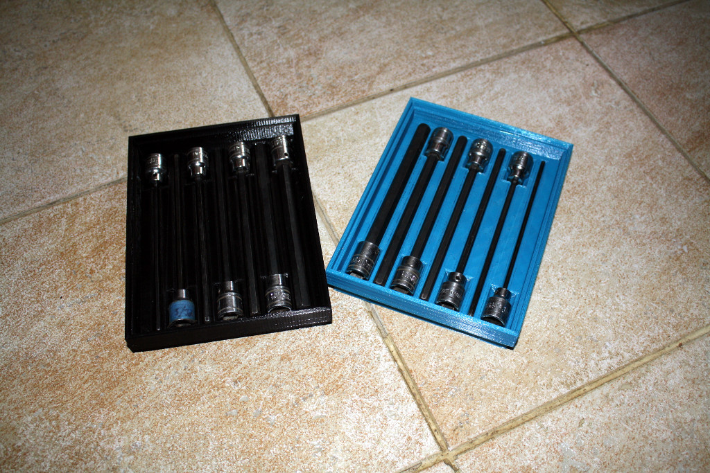 Miniatura 3 do modelo 3D Stackable Storage Trays for Allen Head Hex Key Socket Sets