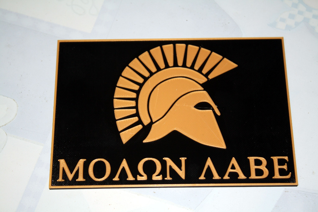 Molon Labe Come And Take It By Rebeltaz Download Free STL Model 