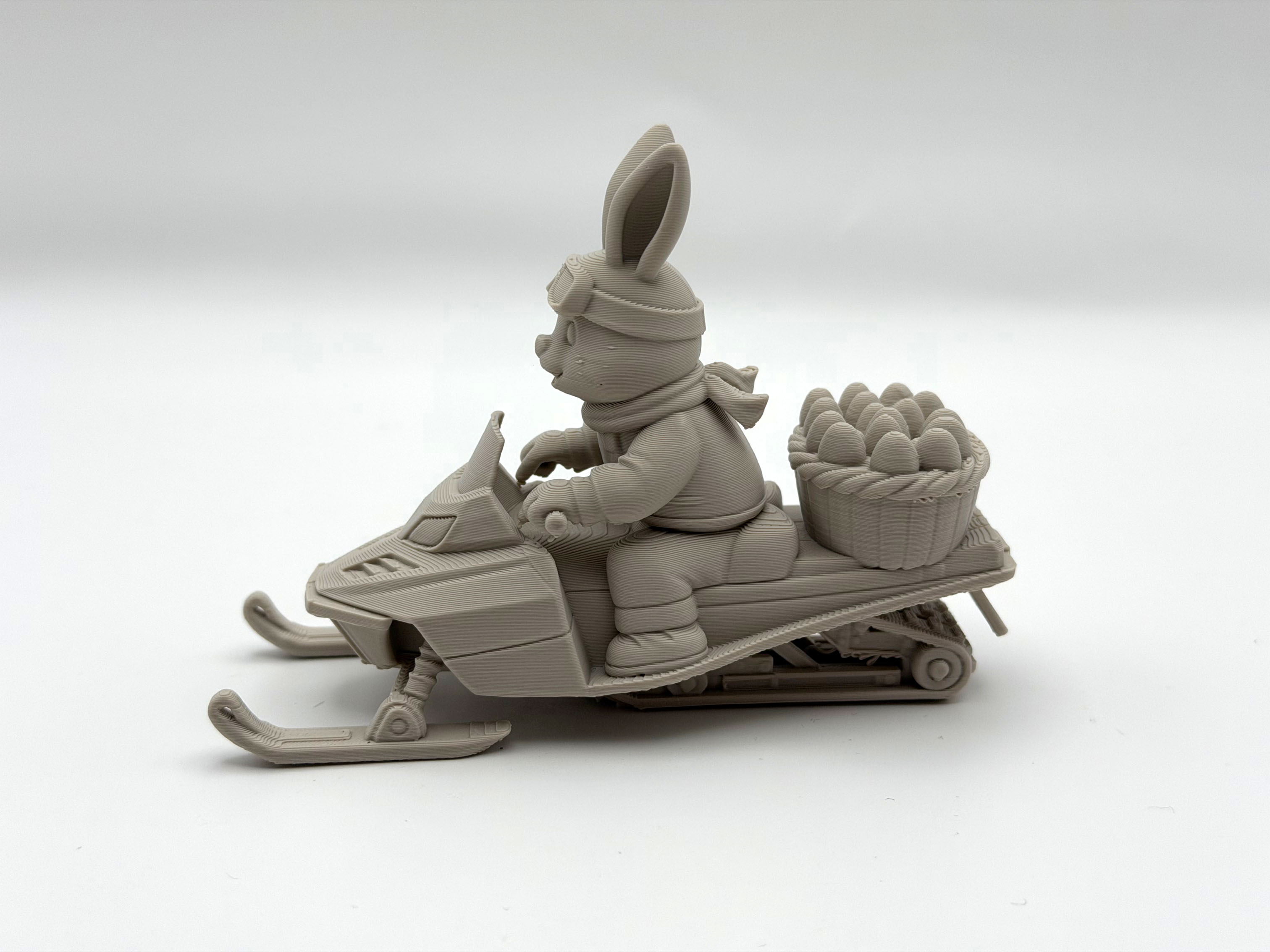 Easter Bunny Snowmobile Rider — miniatura 4