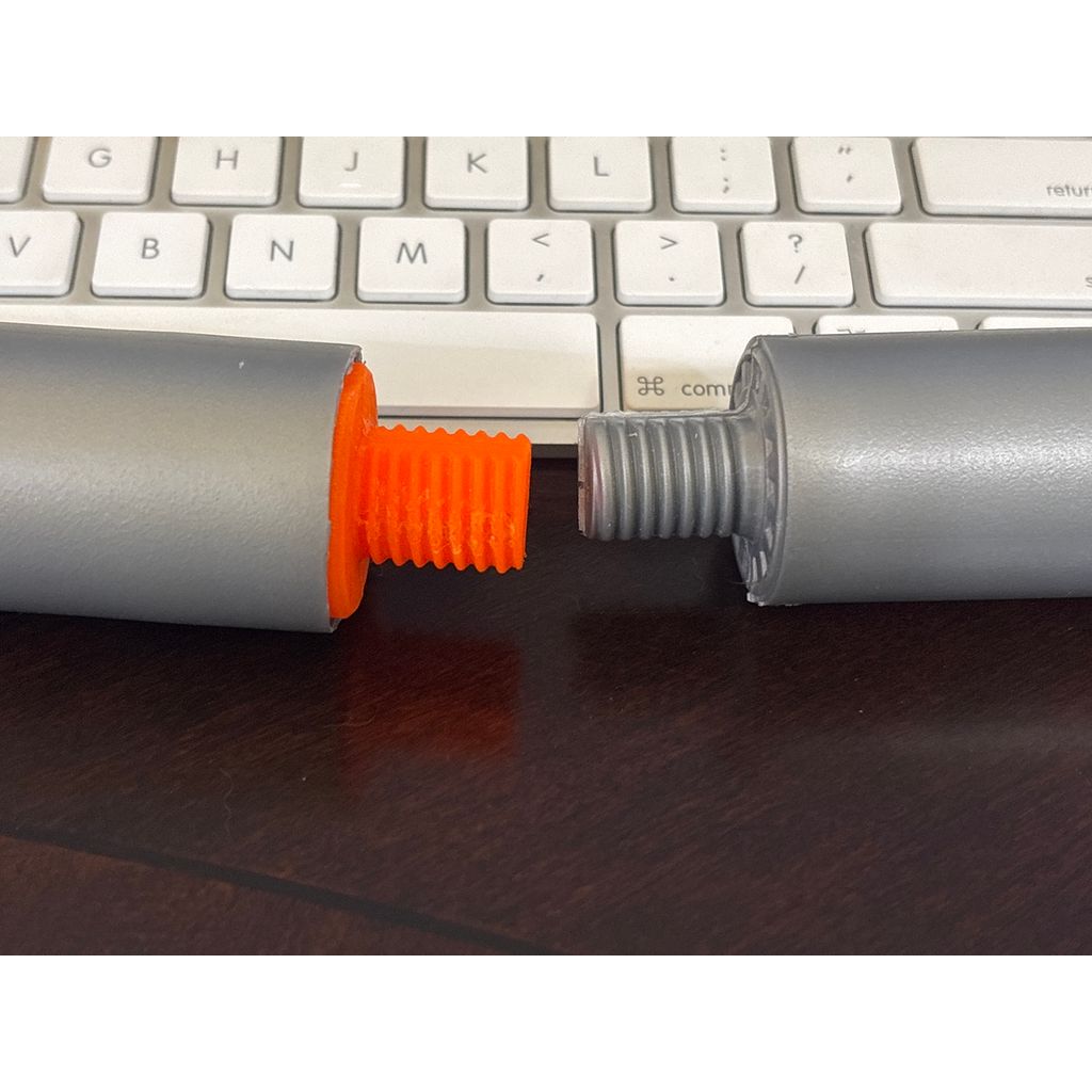 Repair kit for male screw end of Turn-N-Tube WalMart Furinno segments