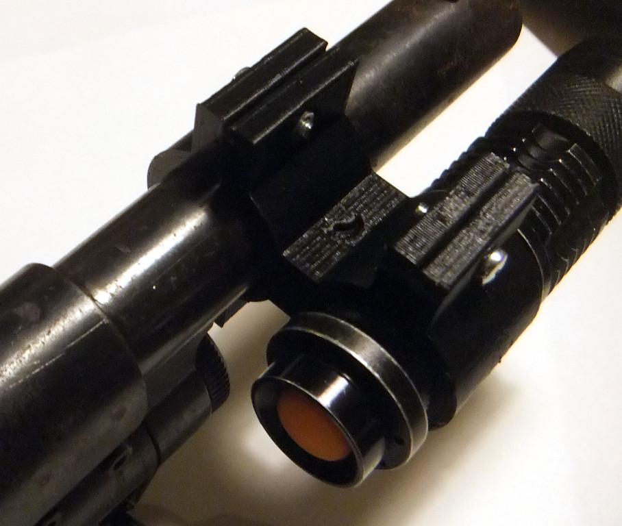 12 Gauge Shotgun Flashlight Mount