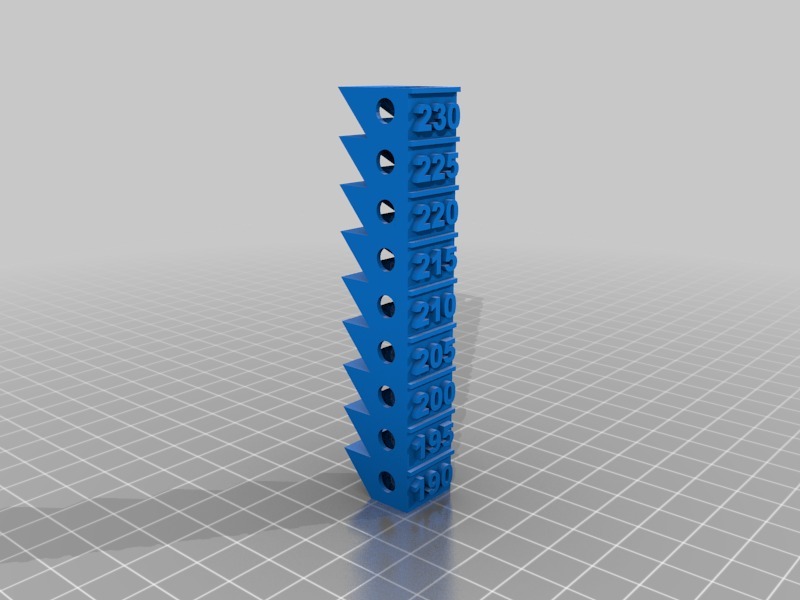 Temperature Calibration Tower for Anycubic PLA by rebeltaz Download