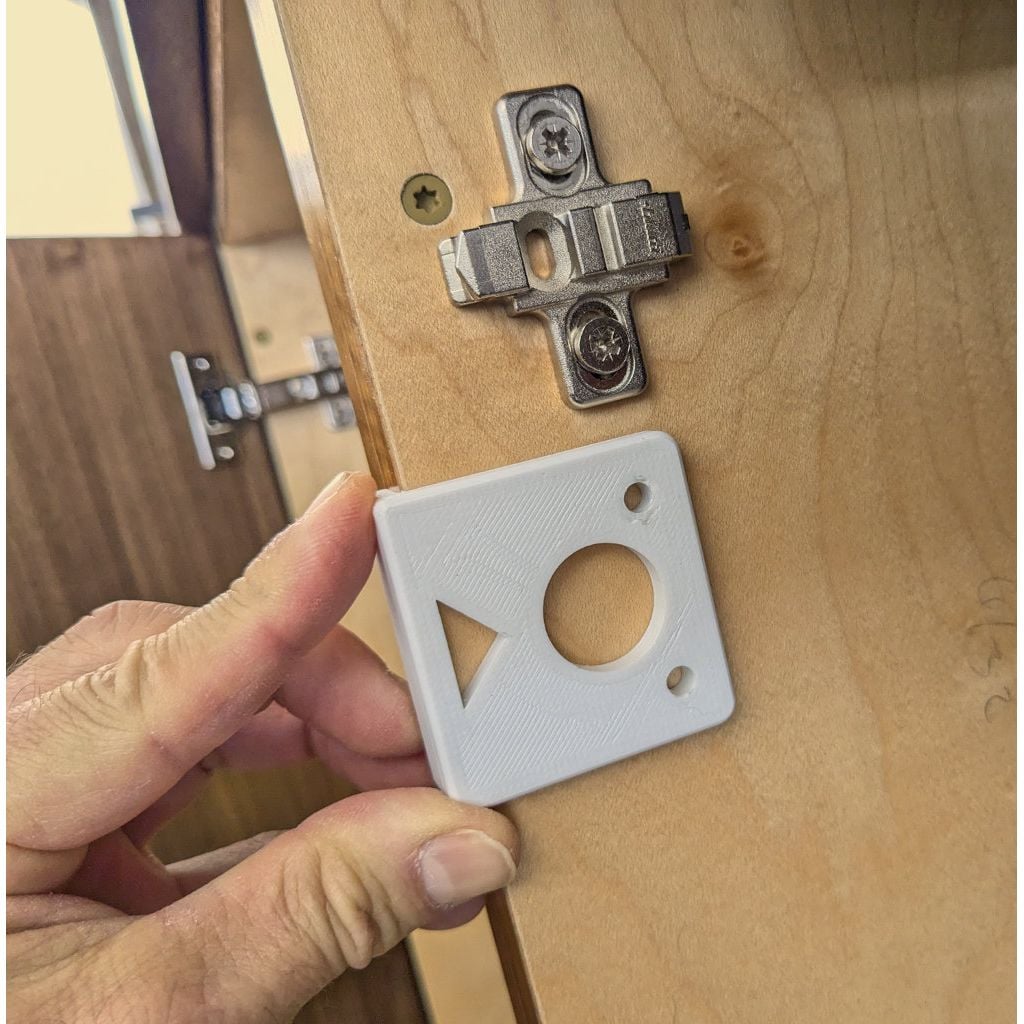 Blum Cabinet Mount Hinge Template