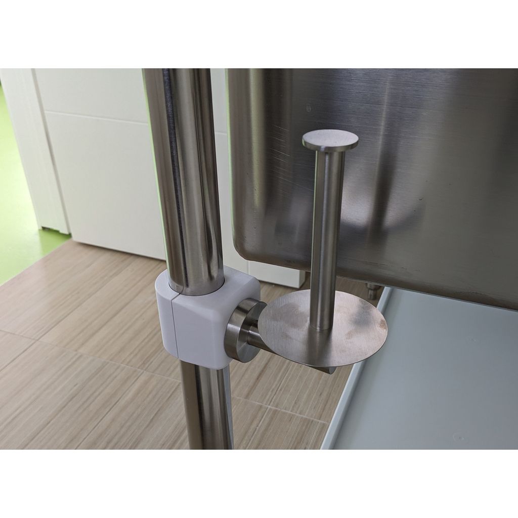 Toilet Paper Holder Clamp for 1.25" Pipe (1.66" actual)