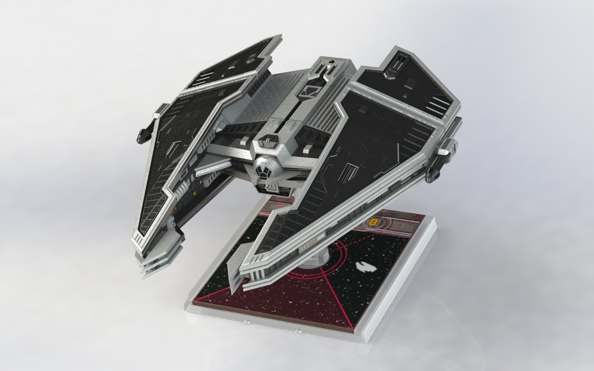 Sith Fury Class Interceptor for X-Wing miniature game