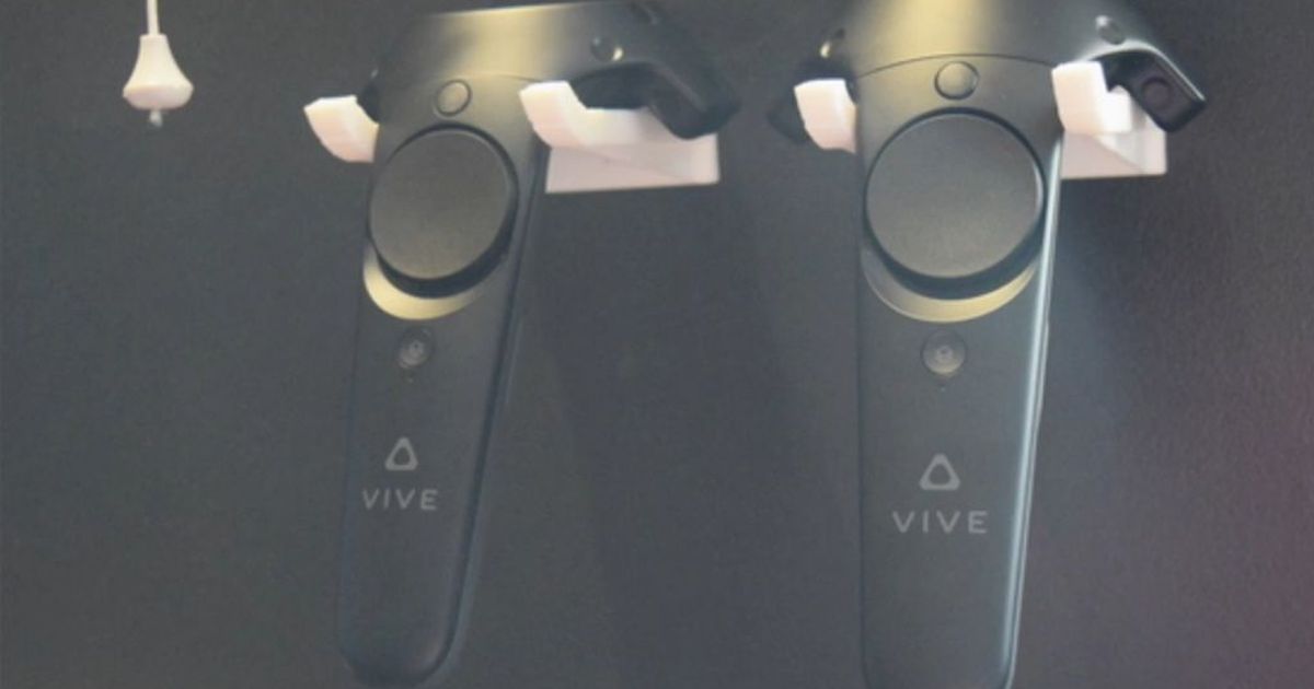 Vive Controller Wall Hanger by nath042 | Download free STL model ...