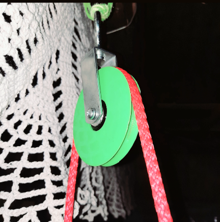 Converted Pulley from V-wheel Rollers