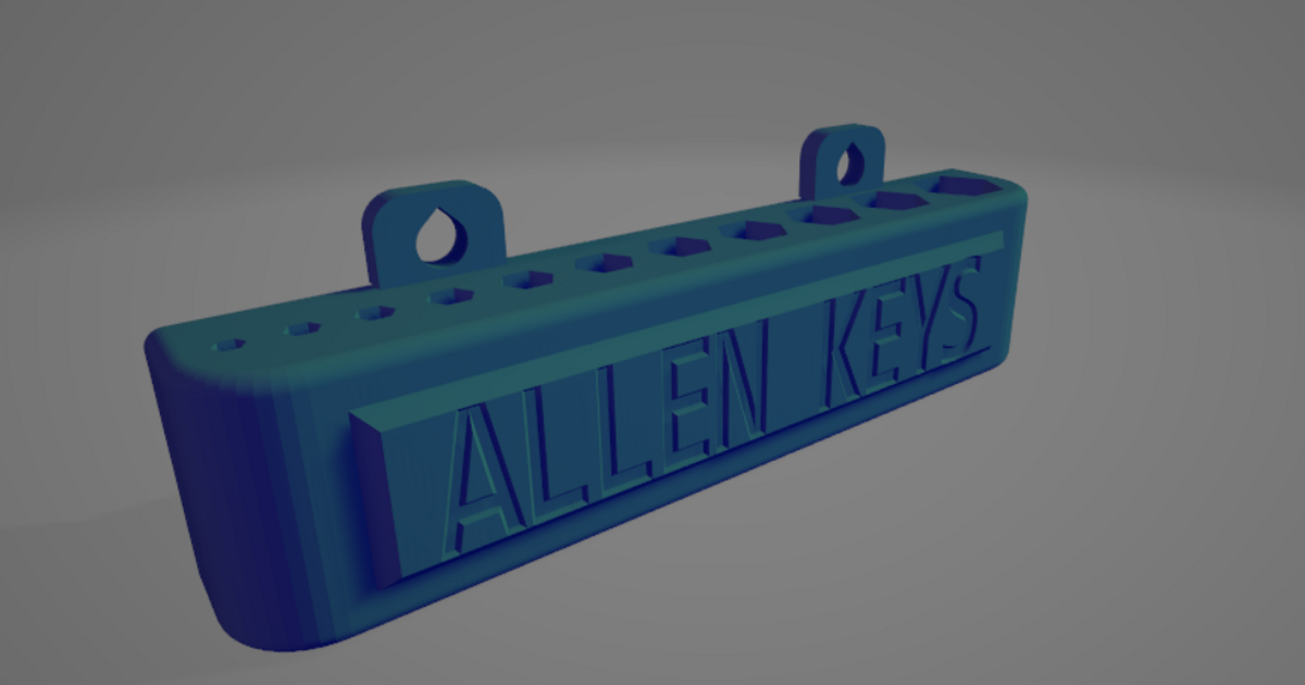 Allen Key Holder For Grid Wall with Hooks by junaronics Download free