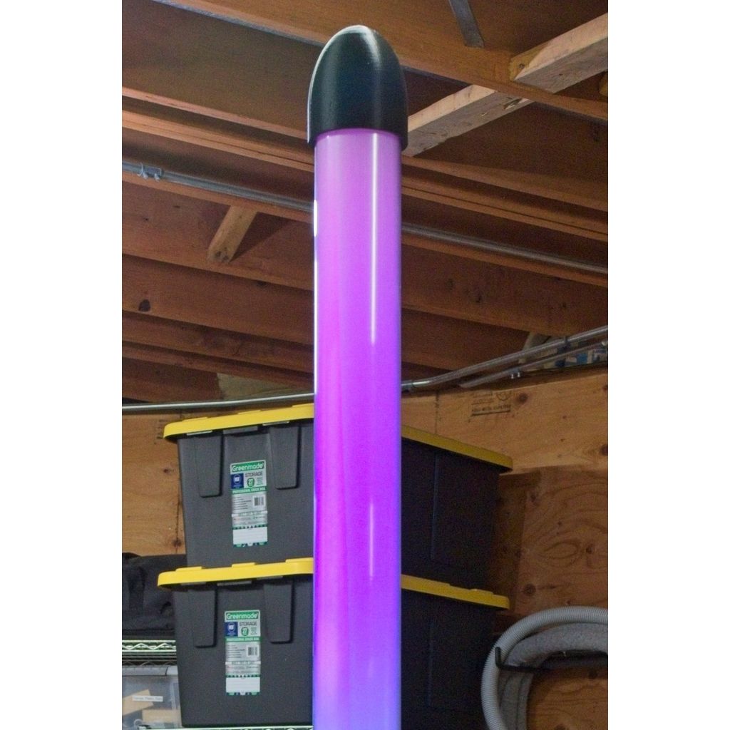 End cap and base for a 2 and 1/2 inch  PVC Pipe