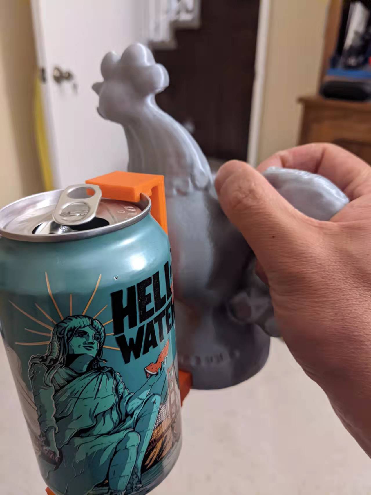 Ukraine Rooster Soda/Beer Can Handle by Eric Download free STL model