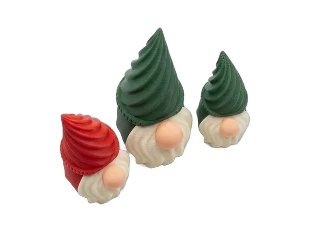 Twisted Hat Gnome Trio (Push-Fit, No Supports)