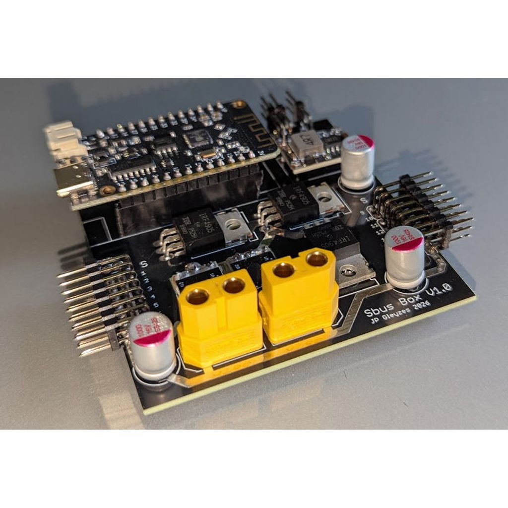 dual SBUS receivers power box for RC planes