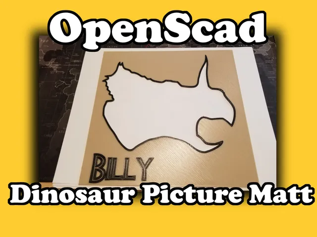 OpenScad Dinosaur Picture Matt
