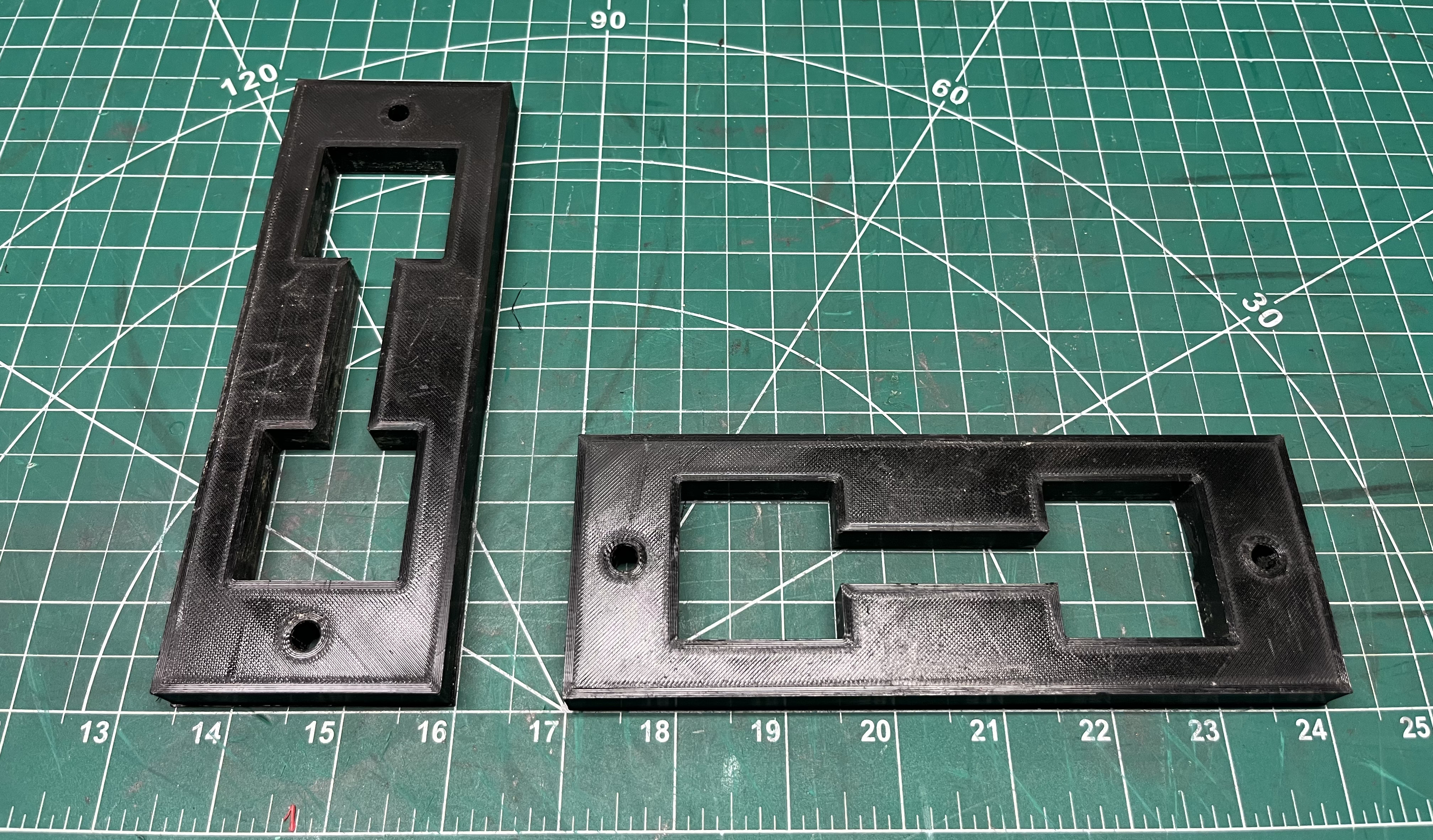 Countertop connector bolt mortise template